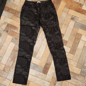 Xhilaration Black Floral Pants